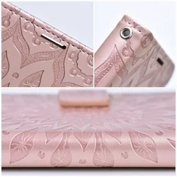 Telefontok Xiaomi Redmi 15C - MEZZO mandala mintás rose gold mágneses szilikon keretes könyvtok-6