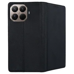 Telefontok Xiaomi 15T Pro 5G - fekete mágneses szilikon keretes könyvtok-2