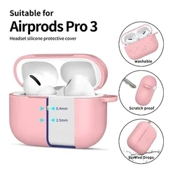 AirPods Pro 3 tartó - Tech- Protect Hook - pink szilikon AirPods Pro 3 tok-3