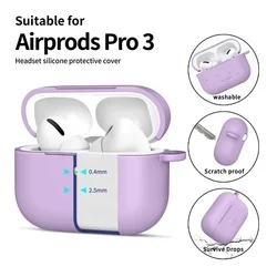 AirPods Pro 3 tartó - Tech- Protect Hook - lila szilikon AirPods Pro 3 tok-3