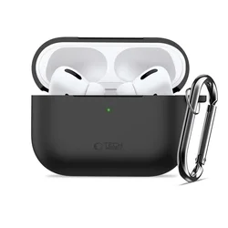 AirPods Pro 3 tartó - Tech- Protect Hook - fekete szilikon AirPods Pro 3 tok-2