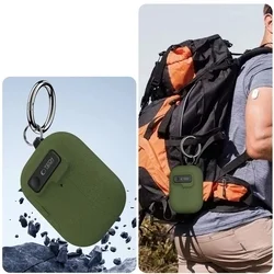 AirPods Pro 3 tartó - Tech-Protect Slim Hook - zöld szilikon AirPods Pro 3 tok-9