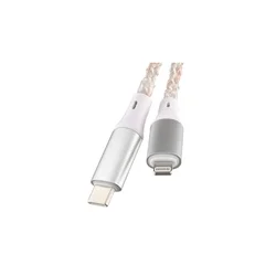 Kábel Qualo Ultimate - LED-es Type-C (USB-C) / Lightning kábel 18W, 1m ﻿-2