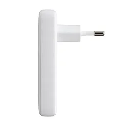 Telefont töltő Qualo GaN Ultra Slim - USB / Type-C (USB-C) portos fehér hálózati töltőfej, 45W-2