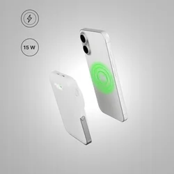 Powerbank Qualo Mag Secure - MagSafe komaptibilis powerbank, Type-C (USB-C) porttal, 10000mAh-3