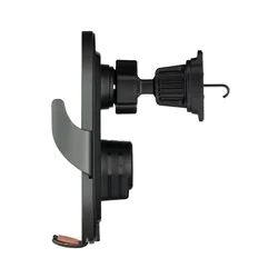 Autós tartó Qualo Transparent - átlátszó szellőzőrácsra rögzíthető automata telefontartó, induktív töltéssel-3