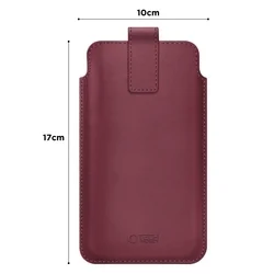 Telefontok Tech- Protect SM65 - univerzális, szeder színű, kihúzó füles tok (17x10 cm)-1