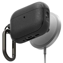 AirPods Pro 3 tartó - RINGKE Ony Magnetic - MagSafe kompatibilis fekete tok, karabinerrel-1