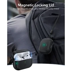 AirPods Pro 3 tartó - ESR ORBIT Halolock - MagSafe kompatibilis fekete AirPods Pro 3 tok-1