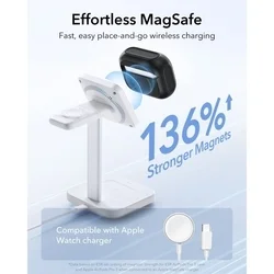 AirPods Pro 3 tartó - ESR ORBIT Halolock - MagSafe kompatibilis fekete AirPods Pro 3 tok-2