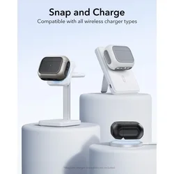 AirPods Pro 3 tartó - ESR ORBIT Halolock - MagSafe kompatibilis titánium AirPods Pro 3 tok-6