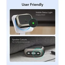 AirPods Pro 3 tartó - ESR ORBIT Halolock - MagSafe kompatibilis titánium AirPods Pro 3 tok-8