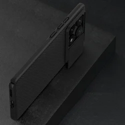 Telefontok Xiaomi Poco X6 Pro 5G - Nillkin csúsztatható kameravédős fekete hátlap tok-2