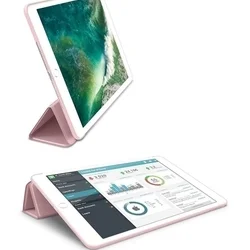 Tablettok iPad Air / iPad 9.7 (2017) / iPad 9.7 (2018) - Rosegold smart case-1