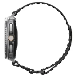 Samsung Galaxy Watch 8 / Classic (40 / 44 / 46 mm) - SPIGEN WBF0 BAND fekete szövet szíj-8