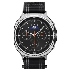 Samsung Galaxy Watch 8 / Classic (40 / 44 / 46 mm) - SPIGEN WBF0 BAND fekete szövet szíj-1
