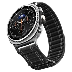 Samsung Galaxy Watch 8 / Classic (40 / 44 / 46 mm) - SPIGEN WBF0 BAND fekete szövet szíj-3