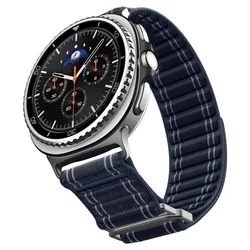 Samsung Galaxy Watch 8 / Classic (40 / 44 / 46 mm) - SPIGEN WBF0 BAND kék szövet szíj-6
