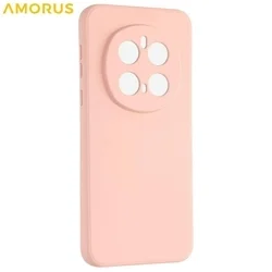 Telefontok Honor Magic7 Pro - púderszín szilikon hátlap tok-2