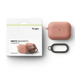 AirPods Pro 3 tartó - RINGKE ONYX MAGNETIC MAGSAFE - púder pink tok, karabinerrel-6