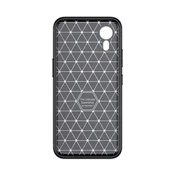 Telefontok Samsung Galaxy Xcover 7 5G - Slim Carbon fekete szilikon hátlap tok-2