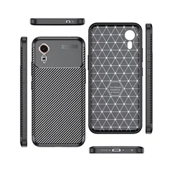 Telefontok Samsung Galaxy Xcover 7 5G - Slim Carbon fekete szilikon hátlap tok-3