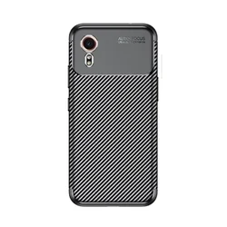 Telefontok Samsung Galaxy Xcover 7 5G - Slim Carbon fekete szilikon hátlap tok-1