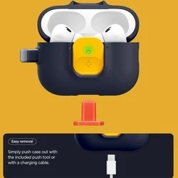 Apple AirPods Pro 3 - Spigen Nano Pop áfonyakék tok-3