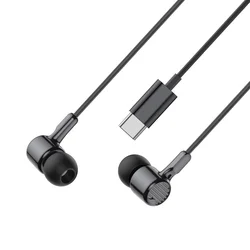 Headset: XO EP81 - fekete vezetékes, stereo headset - Type-C (USB-C) csatlakozóval-2