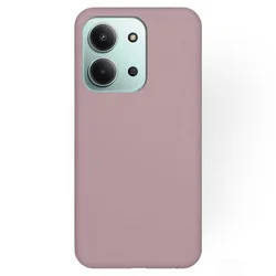 Telefontok Xiaomi Redmi 15C - 2mm-es púder pink szilikon hátlap tok-2