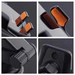 Telefontartó Forcell F-GRIP HS6 - Univerzális, fekete szellőzőrácsra / szélvédőre rögzíthető automata telefontartó-6