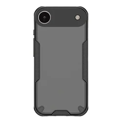 Telefontok iPhone 17 Air - Defender Matt - fekete/áttetsző ütésálló hátlap tok-1