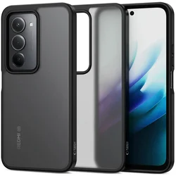 Xiaomi Redmi 15 4G/5G - Tech-Protect Magmat - matt fekete műanyag hátlap tok, szilikon kerettel-1