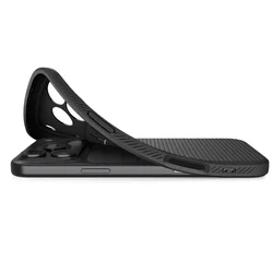 Telefontok iPhone 17 Pro Max - SPIGEN LIQUID AIR - matt fekete szilikon tok-4