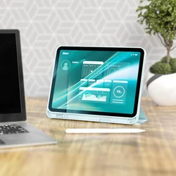 Tablettok Samsung Galaxy Tab A9+ Plus 11.0 X210 / X216 - Etteri világoskék smart case tablet tok, ceruza tartóval-6