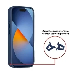 Telefontok iPhone 17 Pro - TUNIQ - kék carbon mintás, MagSafe kompatibilis, ütésálló hátlap tok -1