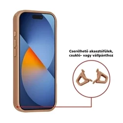Telefontok iPhone 17 Pro - TUNIQ - aranybarna carbon mintás, MagSafe kompatibilis, ütésálló hátlap tok -1