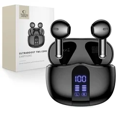Headset Tech-Protect Ultraboost TWS Core G2 - fekete bluetooth headset, töltő tokkal ﻿-5