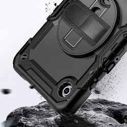 Tablettok Samsung Galaxy Tab A9 8.7 X110 / X115 - SOLID360 ütésálló, kitámasztható, fekete tablet tok-4