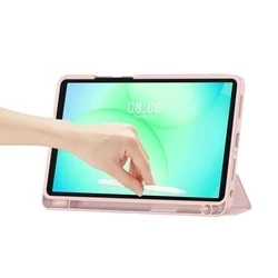 Tablettok  Samsung Galaxy Tab A11+ Plus (SM-X230, SM-X236) - pink smart case tablet tok, ceruza tartóval-5