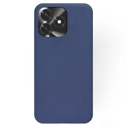 Telefontok Honor X5c Plus - kék szilikon hátlap tok-1