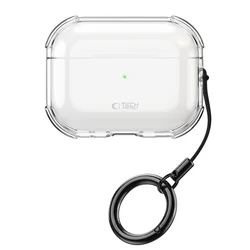 AirPods Pro 3 tartó - Tech- Protect Bounce - átlátszó AirPods Pro 3 tok, karabiner gyűrűvel-4