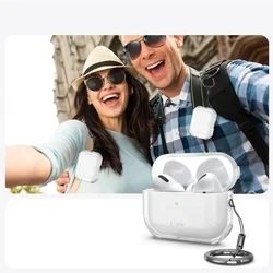 AirPods Pro 3 tartó - Tech- Protect Bounce - átlátszó AirPods Pro 3 tok, karabiner gyűrűvel-8