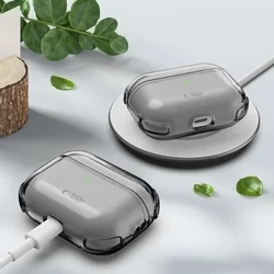 AirPods Pro 3 tartó - Tech- Protect Bounce - füstszínű AirPods Pro 3 tok, karabiner gyűrűvel-4