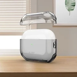 AirPods Pro 3 tartó - Tech- Protect Bounce - füstszínű AirPods Pro 3 tok, karabiner gyűrűvel-5