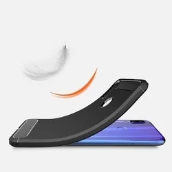 Telefontok Xiaomi Redmi 7 - Forcell Fiber Carbon fekete szilikon tok-4