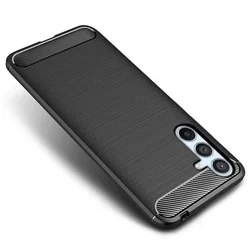 Telefontok Samsung Galaxy S25 FE - CARBON fekete szilikon hátlap tok-2