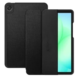 Tablettok Samsung Galaxy Tab A11 8.7 X133 / X135 - obszidián fekete vászon anyagú smart case tablet tok, ceruza tartóval-10