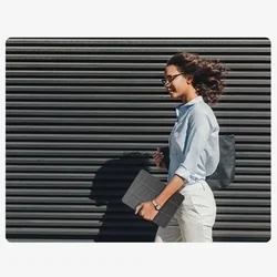 Tablettok Samsung Galaxy Tab A11 8.7 X133 / X135 - szürke vászon anyagú smart case tablet tok, ceruza tartóval-11