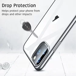 Telefontok iPhone 11 PRO - ESR átlátszó, ezüst keretes szilikon tok-4